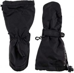 Czarne wodoodporne rękawiczki zimowe chłopięce, Black 2, L, 6-8 lat. Czarne buty zimowe chłopięce DucKsday, bez wzorów, bez zapięcia. Za 139.00 zł.