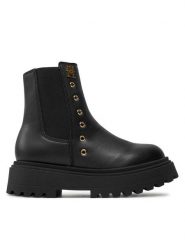 Tommy Hilfiger Botki Chelsea Boot T3A5-33578-1351 M Czarny. Czarne botki dziewczęce Tommy Hilfiger, ze skóry, bez zapięcia. Za 419.99 zł.