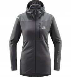 Bluza z kapturem damska Haglofs L.I.M Mid Fast Hood - magnetite. Bluzy damskie Salomon, l, bez wzorów, z kapturem. Za 728.14 zł.