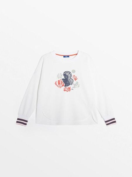 Sweter Damski TBS Melisron. Białe swetry damskie TBS, na lato, xl, bez wzorów, z bawełny, eleganckie, bez kołnierzyka, bez ramiączek, długie, bez kaptura. Za 339.00 zł.