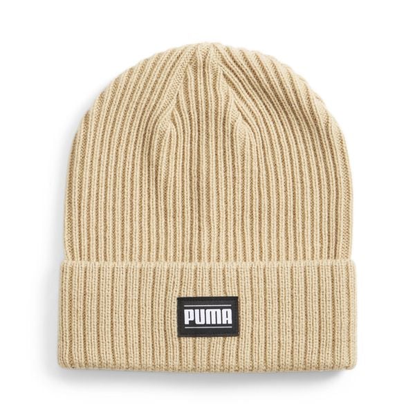 Czapka Puma Ribbed Classic Cuff Beanie. Brązowe czapki i kapelusze damskie Puma, na zimę, bez wzorów, sportowe. Za 79.00 zł.
