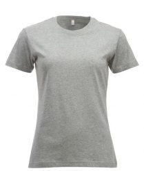 Clique New Classic-T Women koszulka z ringspun bawełny szary melanż. Szare t-shirty damskie CLIQUE, l, bez wzorów, z bawełny, bez kołnierzyka. Za 104.55 zł.