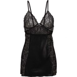 Koszulka nocna bonprix czarny. Czarne koszule nocne damskie bonprix, w koronkowe wzory, z koronki. Za 59.99 zł.