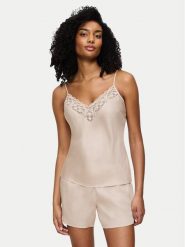 Triumph Piżama Wild Azalea 10221499 Beżowy Regular Fit. Brązowe piżamy damskie Triumph, bez wzorów, z lyocellu, bez ramiączek. Za 189.99 zł.