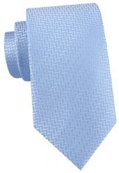 Męski Krawat Alties - Geometryczny Mikrowzór, Kolor Błękitny. Niebieskie krawaty i muchy Alties, bez wzorów, z tkaniny, eleganckie. Za 55.00 zł.