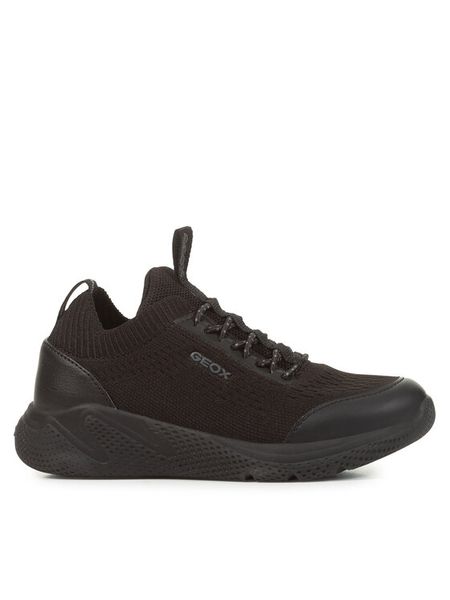 Geox Sneakersy J Sprintye J25GBA 0006K C9997 D Czarny. Czarne buty sportowe chłopięce Geox, bez wzorów, z materiału, bez zapięcia. Za 179.99 zł.