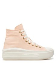 Converse Trampki Chuck Taylor All Star Move A09910C Różowy. Czerwone trampki i tenisówki damskie Converse, bez wzorów, z materiału, retro, bez zapięcia. Za 269.99 zł.
