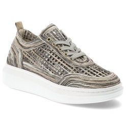 Półbuty damskie Artiker, cholewka ze skóry naturalnej ażurowa struktura wzorzyste wykończenie sznurowany fason, szare, 58C0525. Szare półbuty damskie Artiker, w ażurowe wzory, ze skóry, eleganckie, bez obcasa, bez zapięcia. Za 269.00 zł.