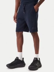 EA7 Emporio Armani Szorty sportowe 7M001365 AF22262 UB102 Granatowy Regular Fit. Niebieskie krótkie spodenki sportowe męskie EA7 Emporio Armani, m, bez wzorów, z bawełny. Za 559.99 zł.