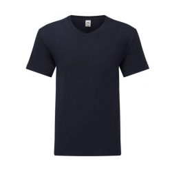 Męska Koszulka Z Dekoltem V Iconic 150. Niebieskie koszulki sportowe damskie Fruit of the Loom, m, bez wzorów, bez kołnierzyka, bez ramiączek, trekkingowe. Za 34.99 zł.