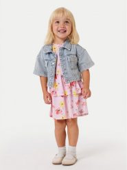NAME IT Sukienka codzienna Fina 13244206 Różowy Standard Fit. Czerwone sukienki dla dziewczynek Name it, bez wzorów, z bawełny, bez ramiączek. Za 59.99 zł.