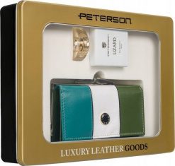 Peterson Zestaw prezentowy: skórzany portfel damski i woda perfumowana Lizard - Peterson NoSize. Portfele damskie Peterson, bez wzorów. Za 422.66 zł.