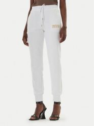 Versace Jeans Spodnie dresowe 80HAAT01 Biały Regular Fit. Białe jeansy damskie Versace Jeans. Za 899.99 zł.