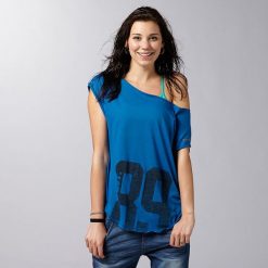 Reebok Koszulka damska AER Graphic Tee niebieska r. XS (Z93459). T-shirty damskie marki Reebok. Za 65.56 zł.