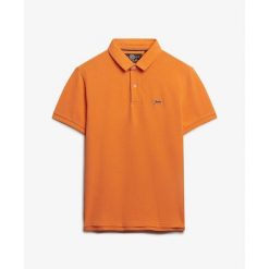 Koszulka polo z piki Superdry Classic. Brązowe koszulki polo męskie Superdry., m, bez wzorów, bez ramiączek. W wyprzedaży za 188.50 zł.