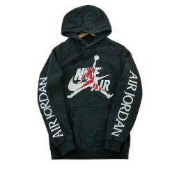 Second life - Nike bluza męska z kapturem Jumpman - Stan dobry. Czarne bluzy męskie Nike, l, bez wzorów, z materiału, z kapturem, na fitness i siłownię. Za 97.94 zł.