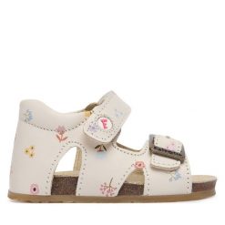 Sandały Falcotto. Białe sandały dziewczęce Falcotto, bez zapięcia. Za 349.99 zł.