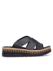 Rieker Espadryle V7989-00 Czarny. Czarne espadryle damskie Rieker, bez wzorów, z syntetyku, bez obcasa, bez zapięcia. Za 289.99 zł.