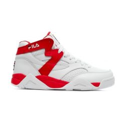 Fila buty do koszykówki męskie M-Squad Mid. Białe buty sportowe męskie Fila, z materiału, bez zapięcia, do koszykówki. Za 399.00 zł.
