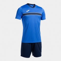 Zestaw koszulka treningowa i spodenki Joma Victory. Niebieskie koszulki sportowe męskie Joma, l, bez wzorów, do piłki nożnej. Za 252.00 zł.
