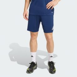 Szorty Entrada 26. Białe krótkie spodenki sportowe męskie Adidas, bez wzorów, do piłki nożnej, climacool (adidas). Za 79.95 zł.