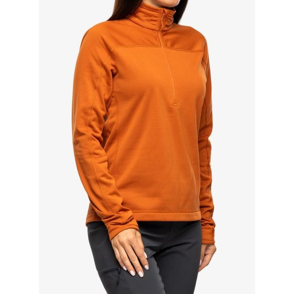 Bluza polarowa damska Fjallraven Abisko Lite Fleece Half Zip. Brązowe bluzy damskie Fjällräven, xs, bez wzorów, z polaru, bez kaptura. Za 360.99 zł.