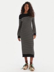 Roxy Sukienka dzianinowa Cool Waves SD ERJKD03536 Czarny Regular Fit. Czarne sukienki damskie Roxy, l, bez wzorów, z dzianiny, bez kołnierzyka, bez ramiączek. Za 339.99 zł.