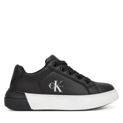 Sneakersy Calvin Klein. Czarne trampki i tenisówki chłopięce Calvin Klein, bez wzorów, bez zapięcia. Za 309.99 zł.