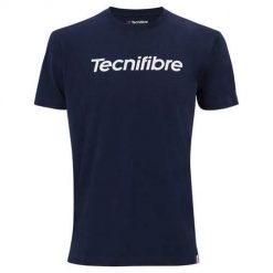Koszulka treningowa męska Tecnifibre Team. Niebieskie koszulki sportowe męskie TECNIFIBRE, m, bez wzorów, z bawełny, bez kołnierzyka, bez ramiączek, tenisowe. Za 109.99 zł.