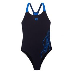 Strój Kąpielowy Arena Swimsuit Swim Pro Back Graphic. Czarne kostiumy jednoczęściowe damskie Arena, m, bez wzorów, z materiału, sportowe, do pływania. Za 159.99 zł.