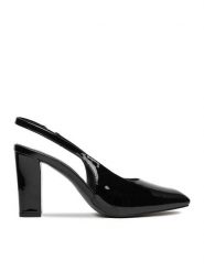 JENNY Czółenka CEO-CD24-190-1 Czarny. Czarne czółenka damskie Jenny, bez wzorów, z materiału, bez obcasa, bez zapięcia. Za 129.99 zł.