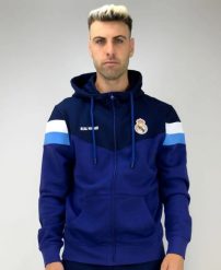 Bluza z kapturem męska Madridista legends. Białe bluzy męskie FC Barcelona, m, bez wzorów, z bawełny, z kapturem. Za 327.97 zł.