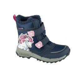 Buty zimowe dziewczęce, Flake II Tex K. Czerwone buty zimowe dziewczęce Kappa, bez wzorów, bez zapięcia. Za 179.99 zł.