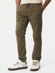 Tommy Jeans Joggery DM0DM23102 Khaki Regular Fit. Brązowe spodnie materiałowe męskie Tommy Jeans, m, bez wzorów, z bawełny. Za 369.99 zł.