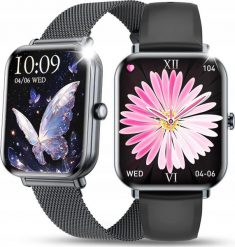 Smartwatch JG Smart damski Polskie Menu 2 paski. Paski damskie JG Smart, bez wzorów. Za 199.99 zł.
