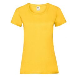 Koszulka Damska Valueweight. Brązowe koszulki sportowe damskie Fruit of the Loom, l, bez wzorów, sportowe, bez kołnierzyka. Za 30.99 zł.