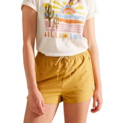 Spodenki sportowe damskie Billabong Adventure. Żółte szorty sportowe damskie Billabong, bez wzorów, z elastanu, sportowe. Za 123.00 zł.