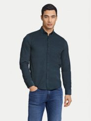 Lindbergh Koszula 30-203248A Zielony Relaxed Fit. Zielone koszule męskie Lindbergh, m, bez wzorów, z bawełny, bez kołnierzyka, bez ramiączek. Za 129.99 zł.