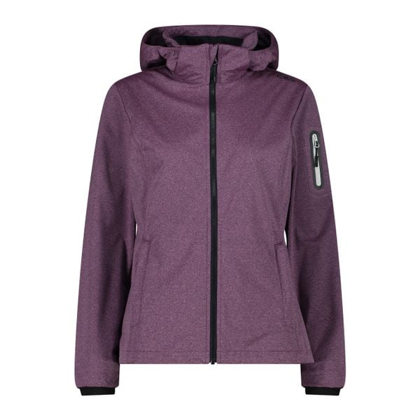 Kurtka damska turystyczna CMP 39A5016M. Fioletowe kurtki damskie CMP, l, bez wzorów, z softshellu, z kapturem, trekkingowe. Za 340.00 zł.