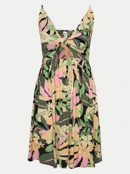 Roxy Sukienka letnia Evening Glow Again ERJWD03787 Kolorowy Regular Fit. Sukienki damskie Roxy, na lato, s, bez wzorów, z wiskozy, bez kołnierzyka, bez ramiączek. Za 289.99 zł.