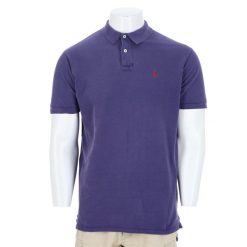 Second life - Ralph Lauren koszulka męska z krótkim rękawem - Stan bardzo dobry. Fioletowe koszulki polo męskie Ralph Lauren, l, bez wzorów, z materiału, bez kołnierzyka, bez ramiączek, na golfa. Za 114.98 zł.