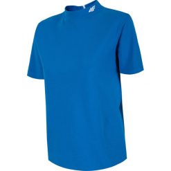 T-shirt damski TSD262 - kobalt. T-shirty damskie marki 4f. W wyprzedaży za 39.99 zł.