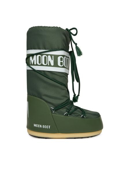 Moon Boot Śniegowce Mb Icon Nylon 80D1400440 D Szary. Szare buty zimowe dziewczęce Moon Boot, bez wzorów, z nylonu, bez zapięcia. Za 599.99 zł.