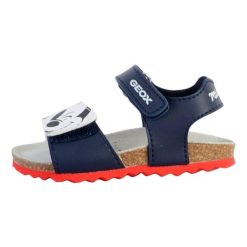Sandały GEOX B SANDAL CHALKI BOY Biały. Niebieskie sandały męskie Geox, z syntetyku, bez zapięcia. Za 179.99 zł.