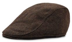 Kaszkiet Jesienno-Zimowy z Dodatkiem Wełny - Pako Jeans - Brąz, Melanż. Czapki i kapelusze męskie Pako Jeans, na jesień, bez wzorów, z jeansu. Za 59.00 zł.