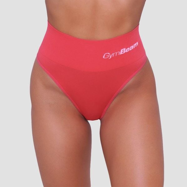 Figi damskie brazylijskie bezszwowe 2Pack. Czerwone figi damskie GYMBEAM, s, bez wzorów, z elastanu. Za 53.90 zł.