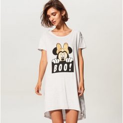 Koszula nocna z Myszką Miki - Szary. Szare koszule nocne damskie Reserved. Za 59.99 zł.
