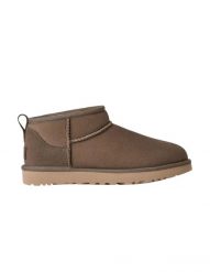 Kozaki Ugg Australian W Classic Ultra Mini Damskie. Brązowe kozaki damskie UGG, z materiału, bez obcasa. Za 760.99 zł.