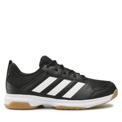 Buty halowe adidas. Czarne buty sportowe męskie Adidas, bez zapięcia. Za 329.99 zł.