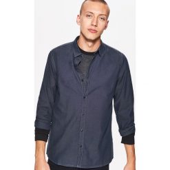 Gładka koszula slim fit - Szary. Szare koszule męskie Cropp. Za 69.99 zł.